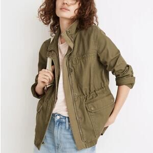 Madewell Dispatch Jacket Military Utility Desert Olive Green Womens Size Small